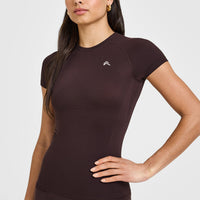 Go To Seamless Fitted Top | Plum Brown