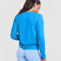 Go To Seamless Loose Long Sleeve Top | Tropical Blue