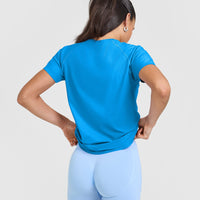 Go To Seamless Loose Top | Tropical Blue