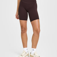 Unified Cycling Shorts 8" | Plum Brown