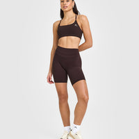 Unified Cycling Shorts 8" | Plum Brown
