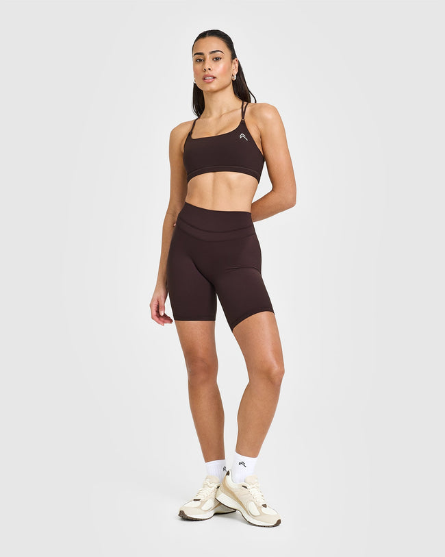Unified Cycling Shorts 8" | Plum Brown