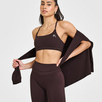 Unified Cycling Shorts 8" | Plum Brown