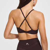 Unified Micro Bralette | Plum Brown