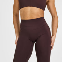 Unified High Waisted Leggings | Plum Brown