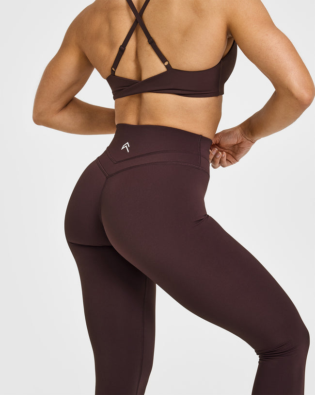 Unified High Waisted Leggings | Plum Brown