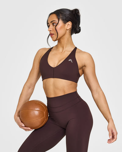 Unified High Waisted Leggings | Plum Brown