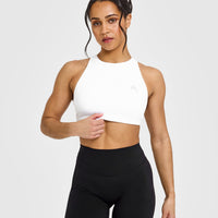 EasyLiftâ„¢ High Neck Sports Bra | White