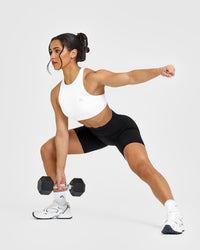 EasyLiftâ„¢ High Neck Sports Bra | White
