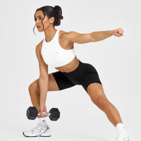 EasyLiftâ„¢ High Neck Sports Bra | White