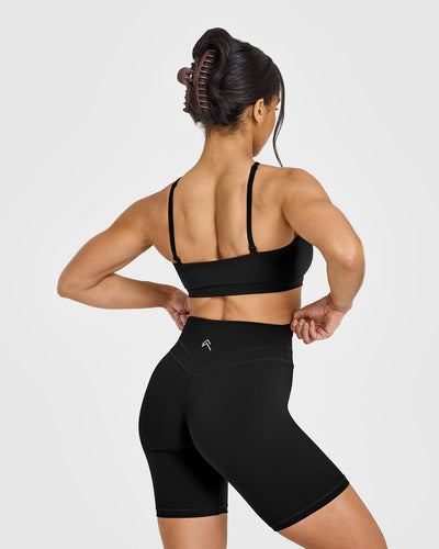 EasyLiftâ„¢ Multi Way Bandeau Bralette with White Logo | Black