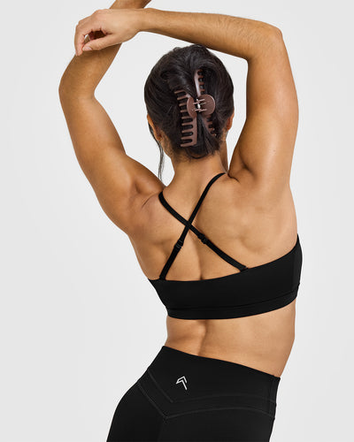 EasyLiftâ„¢ Multi Way Bandeau Bralette with White Logo | Black