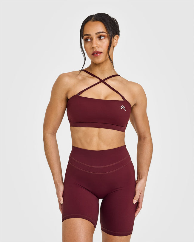 EasyLiftâ„¢ Multi Way Bandeau Bralette with White Logo | Rosewood