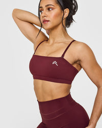 EasyLiftâ„¢ Multi Way Bandeau Bralette with White Logo | Rosewood