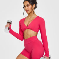 Unified Wrap Shorts 6" | Berry Bloom