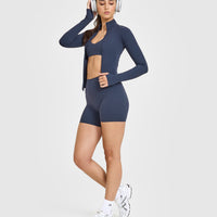 SoftMotionâ„¢ Jacket with White Logo | True Blue