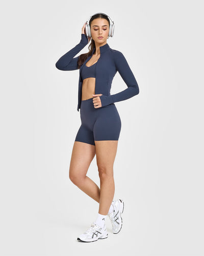 SoftMotionâ„¢ Jacket with White Logo | True Blue