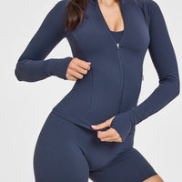 SoftMotionâ„¢ Jacket with White Logo | True Blue