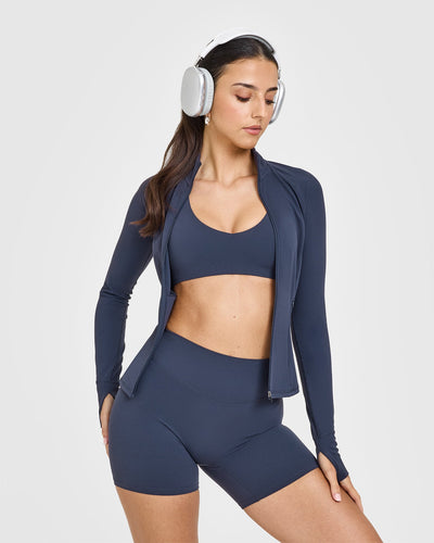 SoftMotionâ„¢ Jacket with White Logo | True Blue