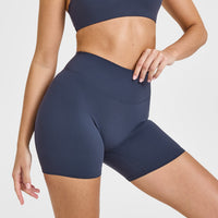 SoftMotionâ„¢ Shorts 6" with White Logo | True Blue