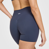 SoftMotionâ„¢ Shorts 6" with White Logo | True Blue