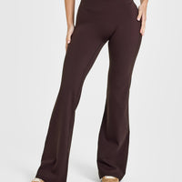 Unified Wrap Flared Bottoms | Plum Brown