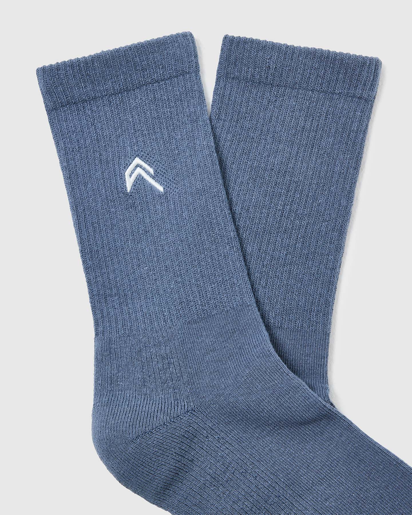 All Day Crew Socks 1 Pack | Granite Blue
