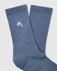 All Day Crew Socks 1 Pack | Granite Blue