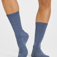 All Day Crew Socks 1 Pack | Granite Blue