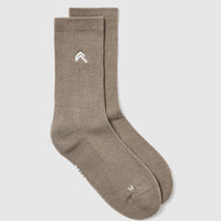 All Day Crew Socks 1 Pack | Moss Brown
