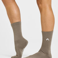 All Day Crew Socks 1 Pack | Moss Brown