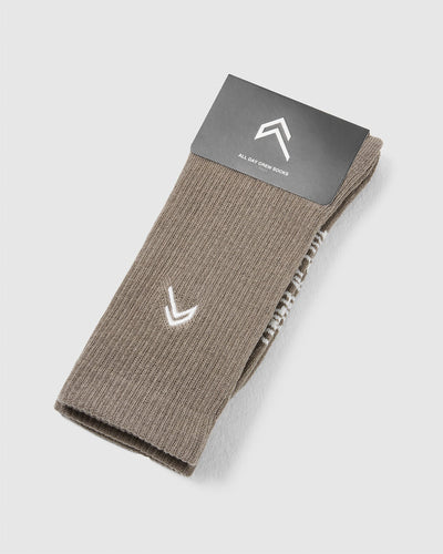 All Day Crew Socks 1 Pack | Moss Brown