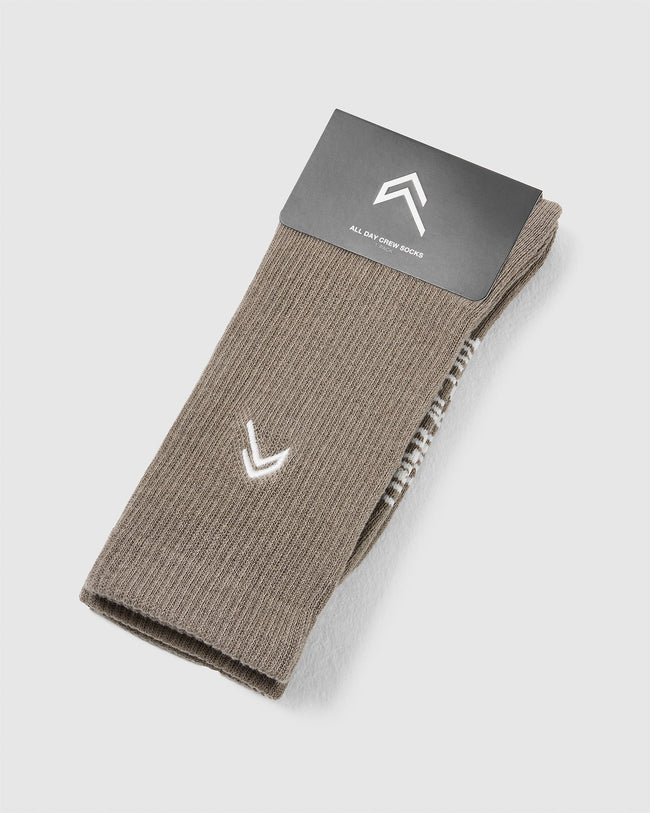 All Day Crew Socks 1 Pack | Moss Brown