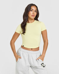 Mellowâ„¢ Soft Mid Short Sleeve T-Shirt | Pastel Yellow