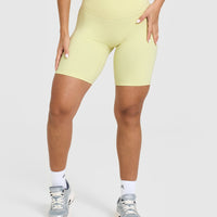 SoftMotionâ„¢ Cycling Shorts 8" | Pastel Yellow