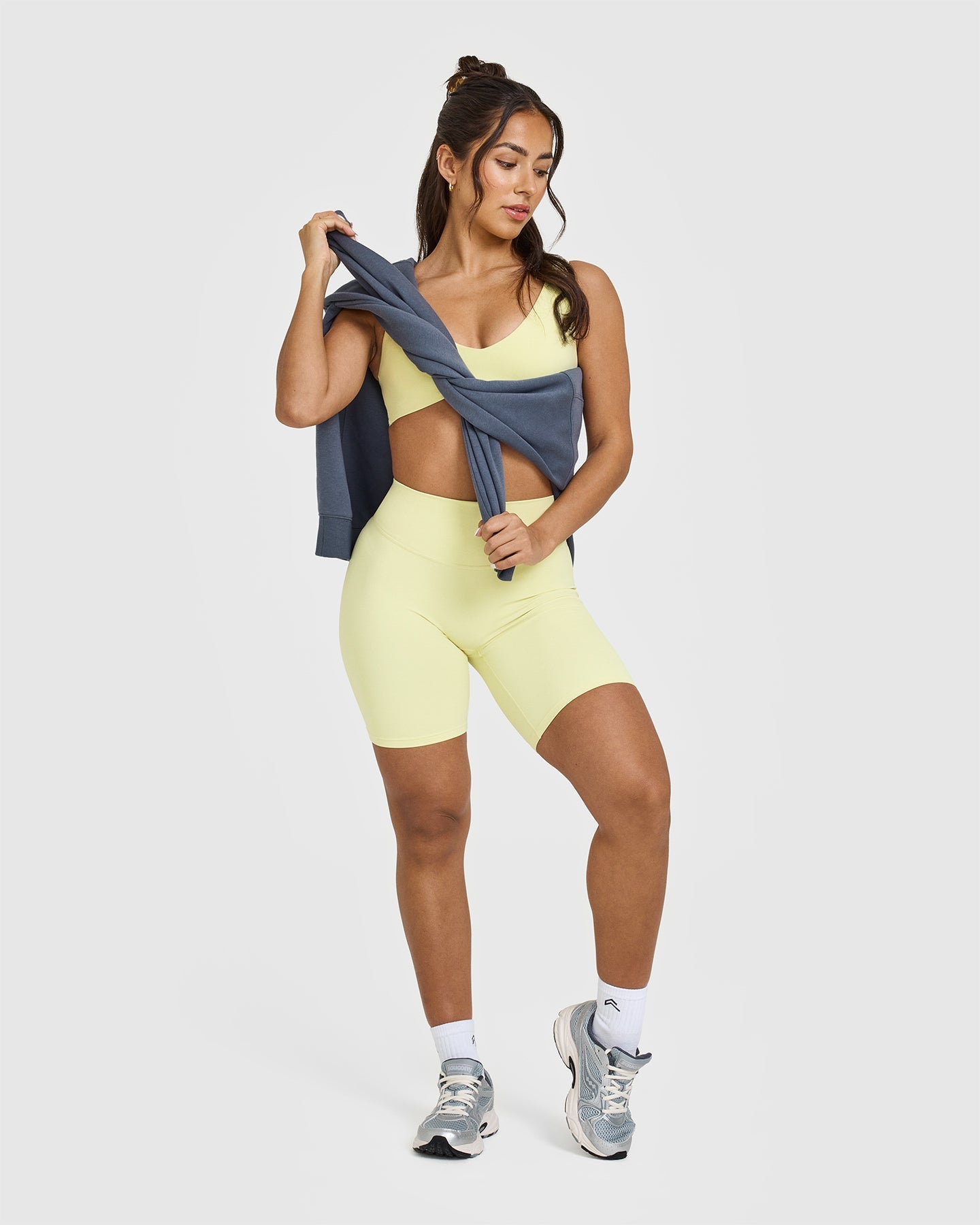 SoftMotionâ„¢ Cycling Shorts 8" | Pastel Yellow