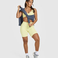 SoftMotionâ„¢ Cycling Shorts 8" | Pastel Yellow