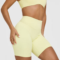 SoftMotionâ„¢ Cycling Shorts 8" | Pastel Yellow