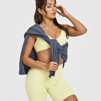 SoftMotionâ„¢ Cycling Shorts 8" | Pastel Yellow