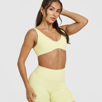 SoftMotionâ„¢ Scoop Back Bralette | Pastel Yellow