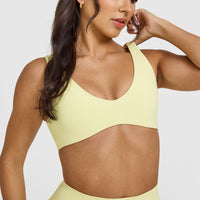 SoftMotionâ„¢ Scoop Back Bralette | Pastel Yellow