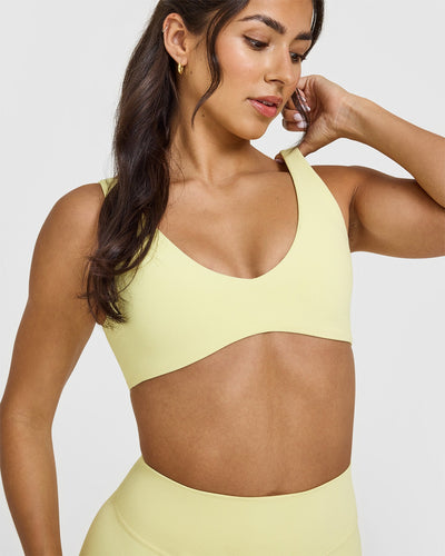 SoftMotionâ„¢ Scoop Back Bralette | Pastel Yellow