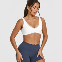 SoftMotionâ„¢ Scoop Back Bralette | White