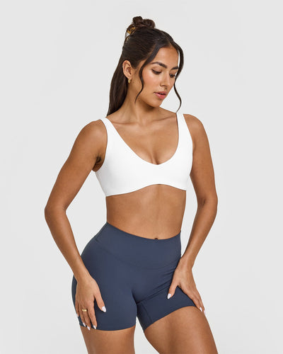 SoftMotionâ„¢ Scoop Back Bralette | White