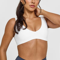 SoftMotionâ„¢ Scoop Back Bralette | White