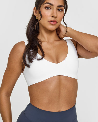 SoftMotionâ„¢ Scoop Back Bralette | White