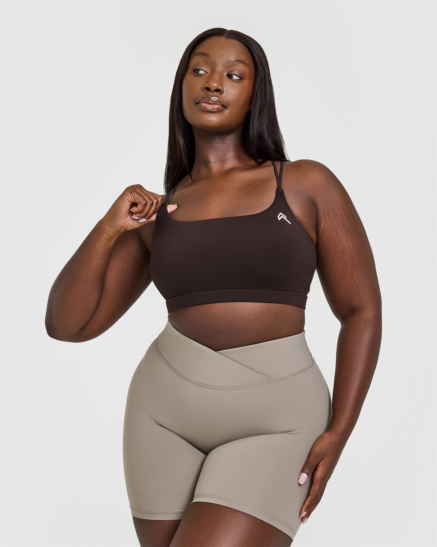 Everyday Cross Over Bralette | 70% Cocoa