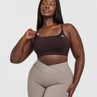 Everyday Cross Over Bralette | 70% Cocoa