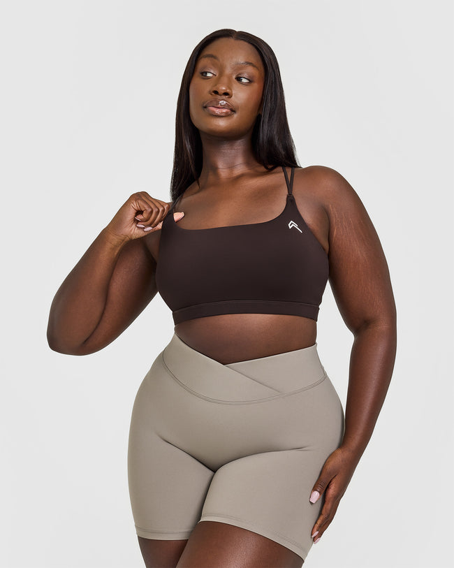 Everyday Cross Over Bralette | 70% Cocoa