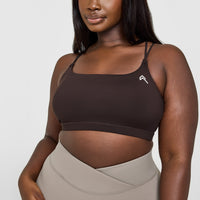 Everyday Cross Over Bralette | 70% Cocoa